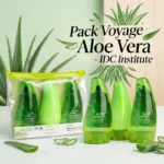 Trousse de Voyage ALOE VERA : Gel douche, Lait corporel, Gel Apaisant 80ml IDC