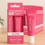 Lot de 12 : Sérum Lèvres à la Fraise – Vitamine C 1 % – Soin Éclat Hydratant