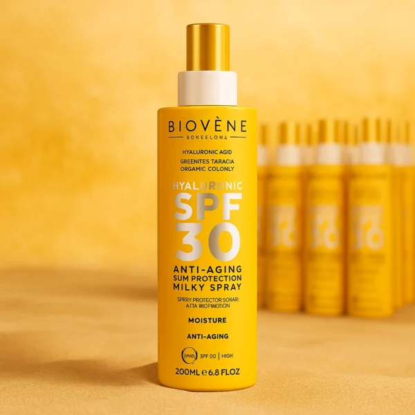 Lot de 6 : Spray Solaire Anti-Âge SPF 30 - Biovène Barcelona – 200 ml