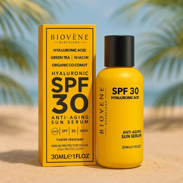 Lot de 6 : Sérum Solaire Anti-Âge SPF 30 – Visage & Contour des Yeux
