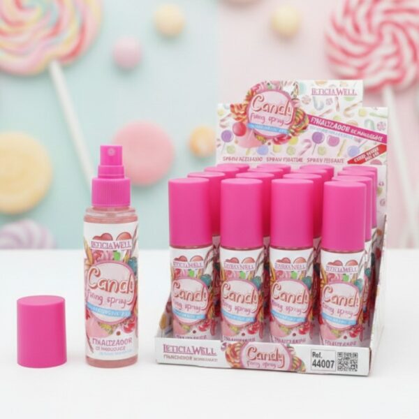 Présentoir de 16 : Fixateurs de Maquillage "Candy Fixing Spray" – Leticia Well