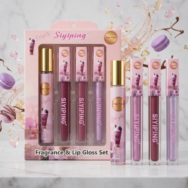Coffret 4 Pièces GOURMAND ORIENTAL – Eau de Toilette 33ml & 3 Gloss YUM YUM