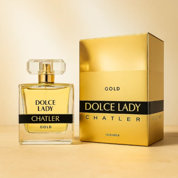 Lot de 5 : Eau de Toilette Femme DOLCE LADY GOLD 100ml – CHATLER