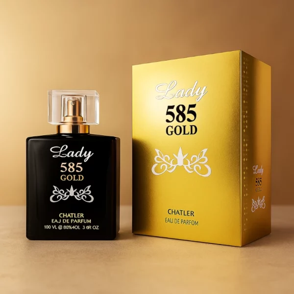 Lot de 5 : Eau de Toilette Femme LADY 585 GOLD 100ml – CHATLER