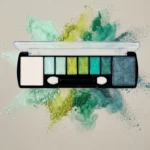 Lot de 12 : Palettes Fards à Paupières 8 Couleurs "SPACE" – D'DONNA - Vert