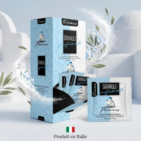 Dstributeur de 25 🌸 Sachets Parfumés "Mikonos" Multi-Usages - Aspirateur, Voiture, Armoire, Ambiance, Cendrier