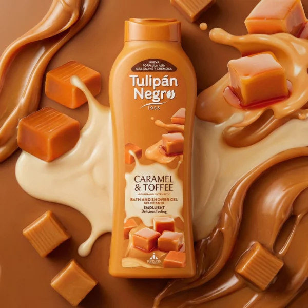 Gel Douche Gourmand & Parfumé Caramel & Toffee – Tulipan Negro