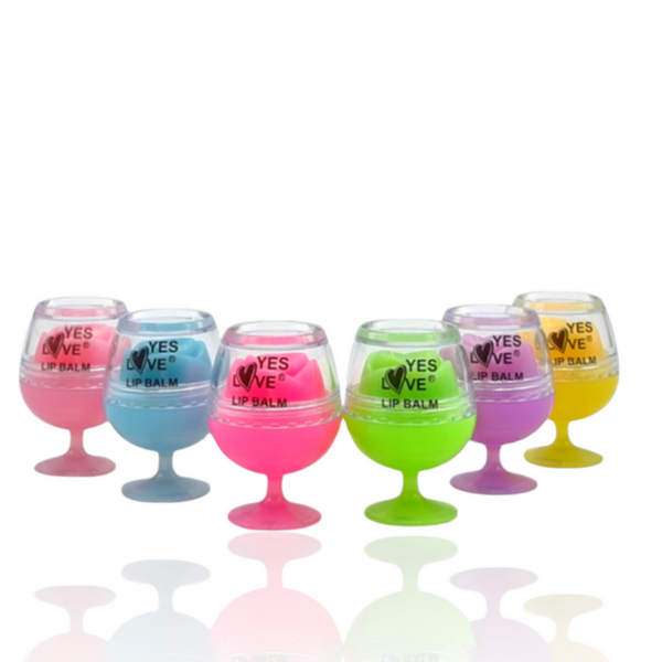 Présentoir de 24 Baumes à lèvres parfumés - Yes love