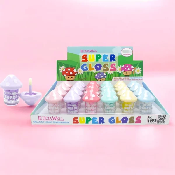 Présentoir de 24 : Gloss Super Gloss - Leticia Well