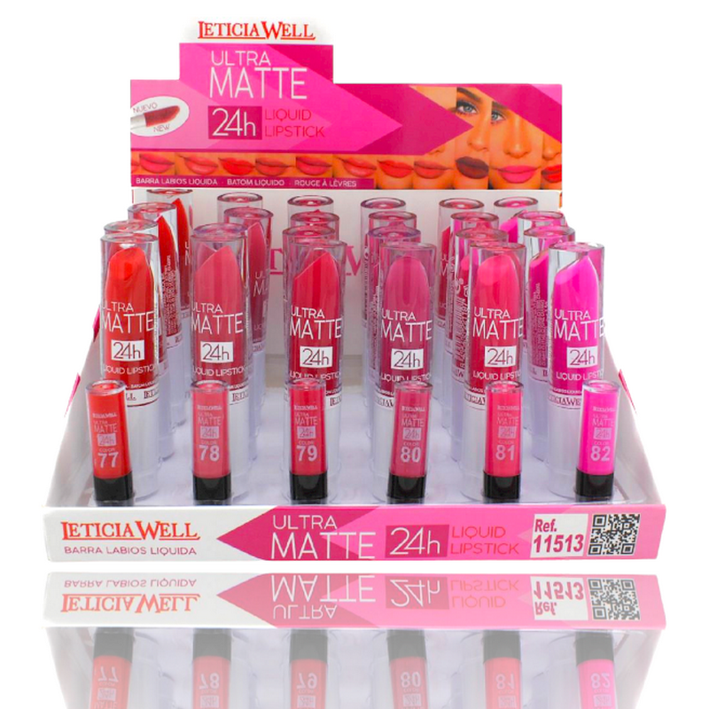 gloss-leticia-well-11513-3.png Présentoir de 24 : Gloss ULTRA MAT 24h – Image 1