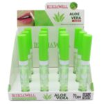 Présentoir de 12 : Gloss à lèvres transparent ALOE VERA