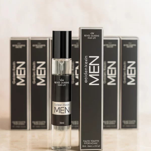 Présentoir de 20 : Eau de toilette générique Homme GOLDEN KEVIN MEN 33ml - Reyes Queens