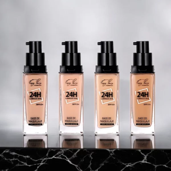 Pack de 12 Bases de Maquillage Fluide Tenue 24h - Easy Paris