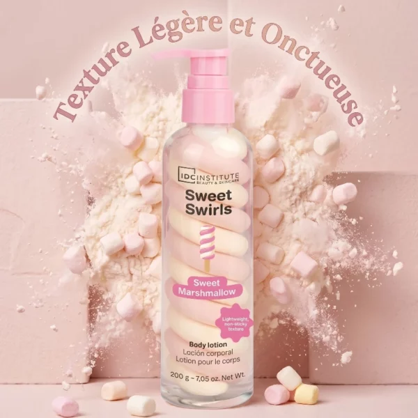 Présentoir de 6 🍭 Lotion Corps "Sweet Swirls" Marshmallow – IDC Institute 🍭