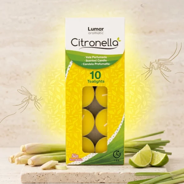 Lot de 10X10 : Carton de 10 Bougies répulsif Anti-moustiques