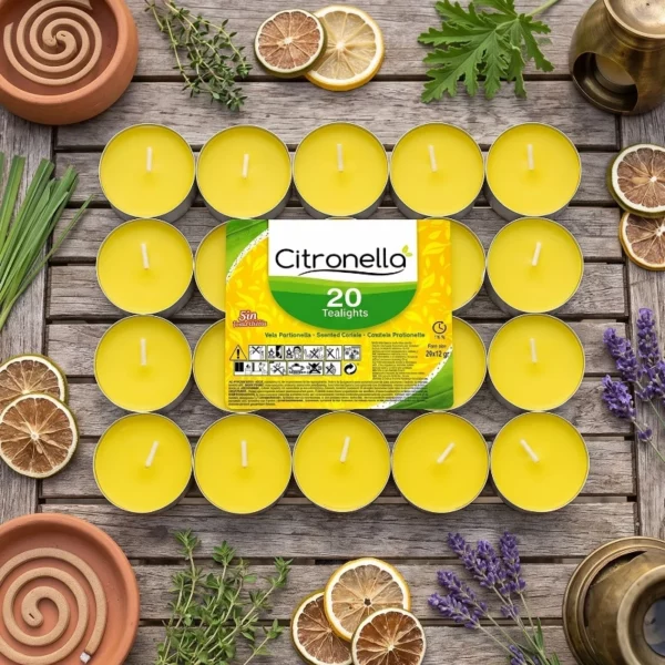 12 Packs de 20 : Bougies répulsif Anti-moustiques