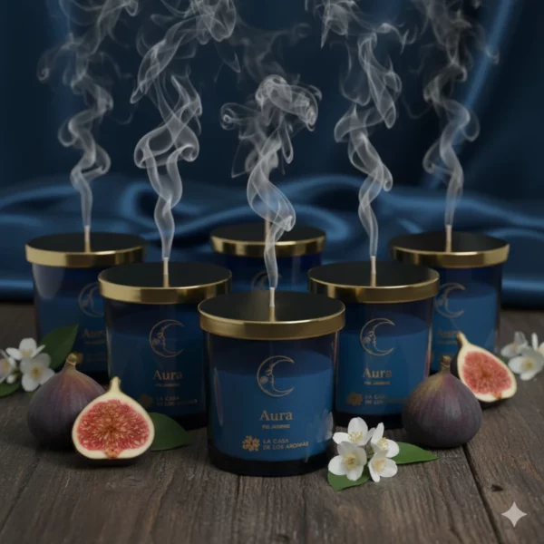 Lot de 12 - Bougie parfumée Aura 150 g – La Casa de los Aromas