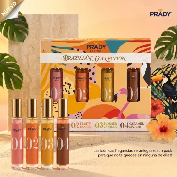 Carton de 40✨Coffret Brazilian Collection - Eau de Parfum Prady 4 X 33ml