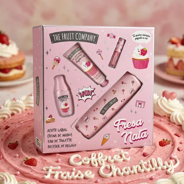 The Fruit Company | Coffret Cadeau 4 Pièces Fraise Chantilly