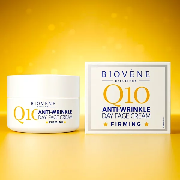Lot de 12 : Crème de Jour Anti-Rides Q10 – Extra Fermeté – Biovène Barcelona