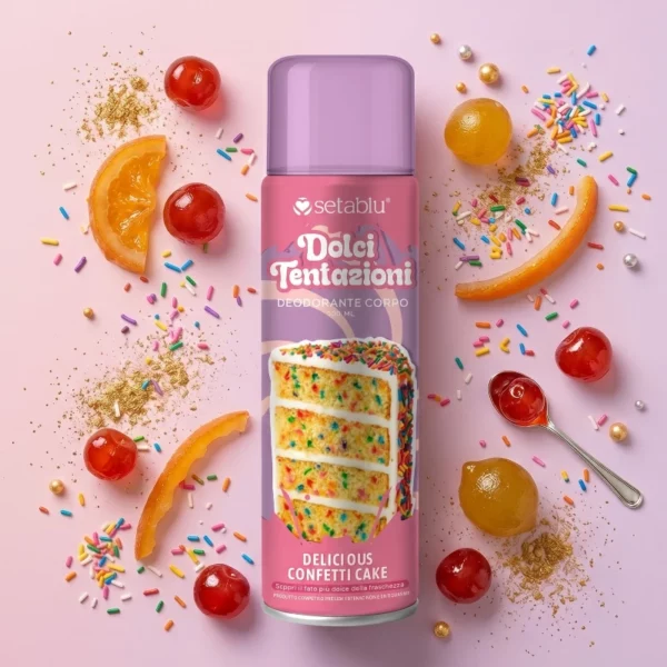 🍰 Déodorant Corps "Dolci Tentazioni" - Delicious Confetti Cake – 150ml