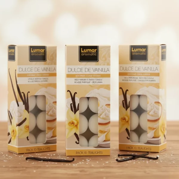 Lot de 10 Paquets de 10 Bougies "100 Pièces" - Glace Vanille