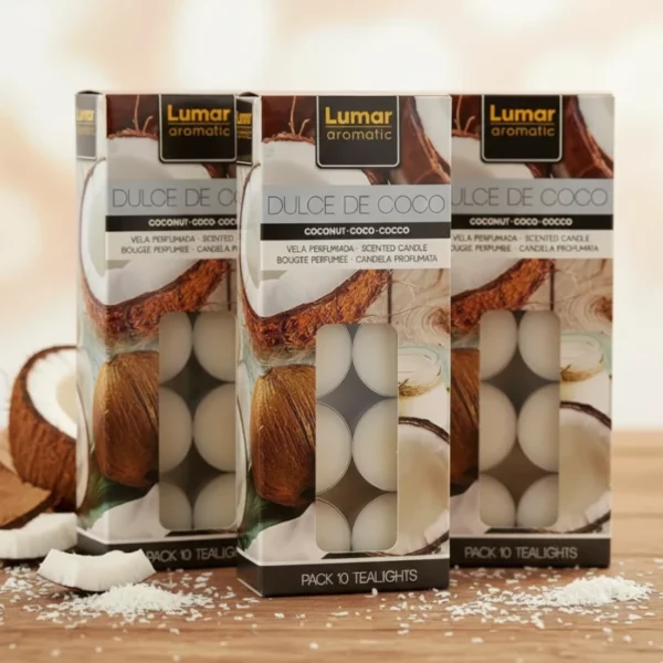 Lot de 10 Paquets de 10 Bougies "100 Pièces" - Douceur Coco