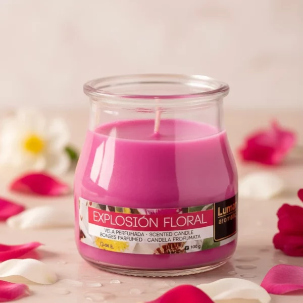 Pack de 12 - Bougie parfum explosion floral
