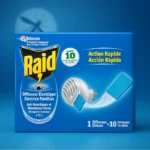 Lot de 6 : Appareil Électrique Anti-Moustiques + 10 Pastilles Recharges – RAID
