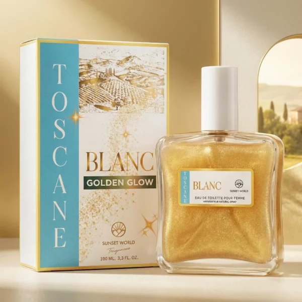 Eau de Toilette "TOSCANE BLANC GOLDEN GLOW" – SUNSET WORLD