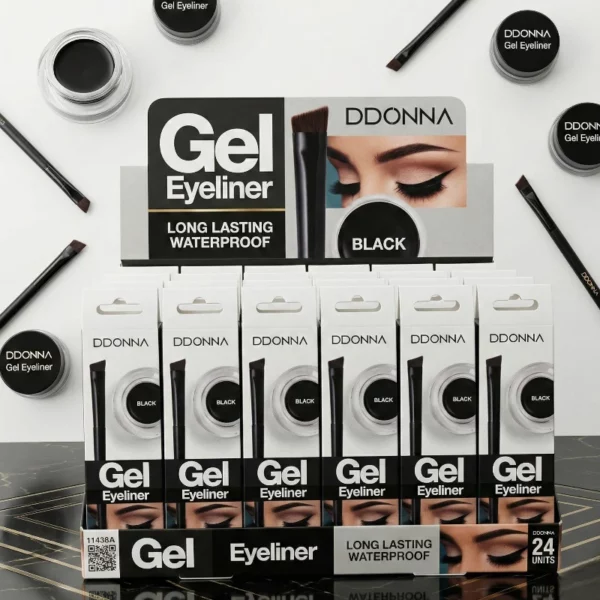 Présentoir de 24 Coffret Duo Eyeliner Gel & Pinceau Haute Précision – DDONNA