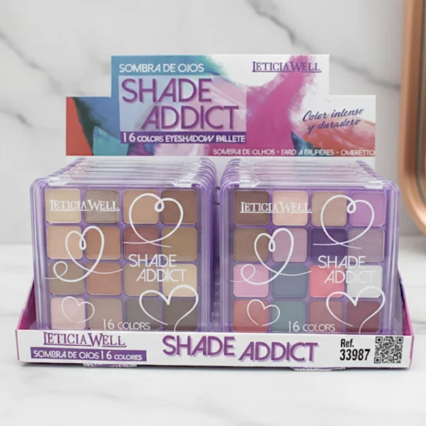 Présentoir de 12 : 🎨 Palettes "Shade Addict" 16 Couleurs – Leticia Well