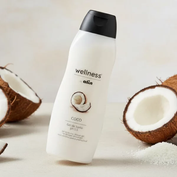 Gel Douche & Bain WELLNESS – Format Généreux 750ML Coco PH5.5 – Alin