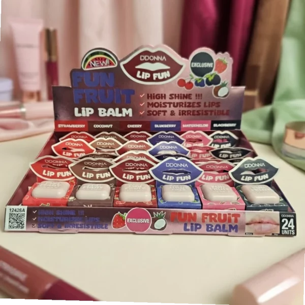 Présentoir de 24 : Gloss Ultra-Shine D'Donna – Éclat et Hydratation