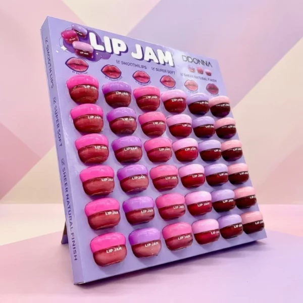 Présentoir de 36 : Lip Jam Gloss – D'Donna