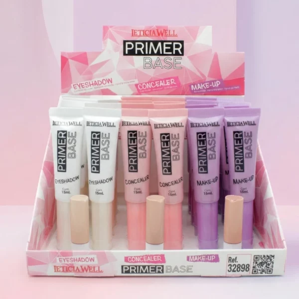 Présentoir de 24 : Base de maquillage Candy Lipgloss Glitter de Leticia Well