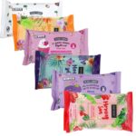 Lot mélangé de 10 paquets de Lingettes Sence et The Fruit Company