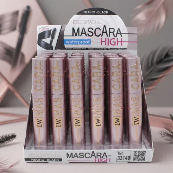 Présentoir de 24 : Mascara Noir HIGH Waterproof