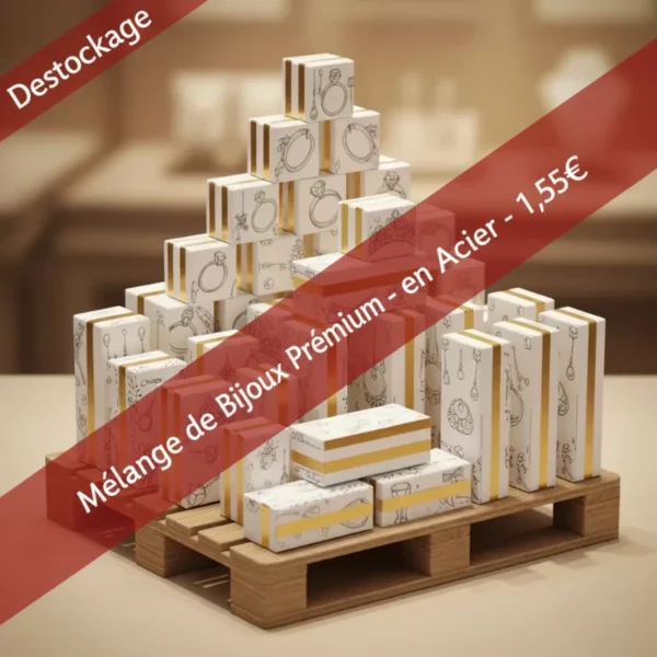 1,55€ 📦 Super Pack Ouverture de Boutique : Mélange de 600 Bijoux Haute Qualité – Acier Inoxydable - +ou- 4200€ à La Revente