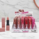 Présentoir de 24 : 💄 Rouges à Lèvres "Vinyl Matte" Fixe 24h – Leticia Well