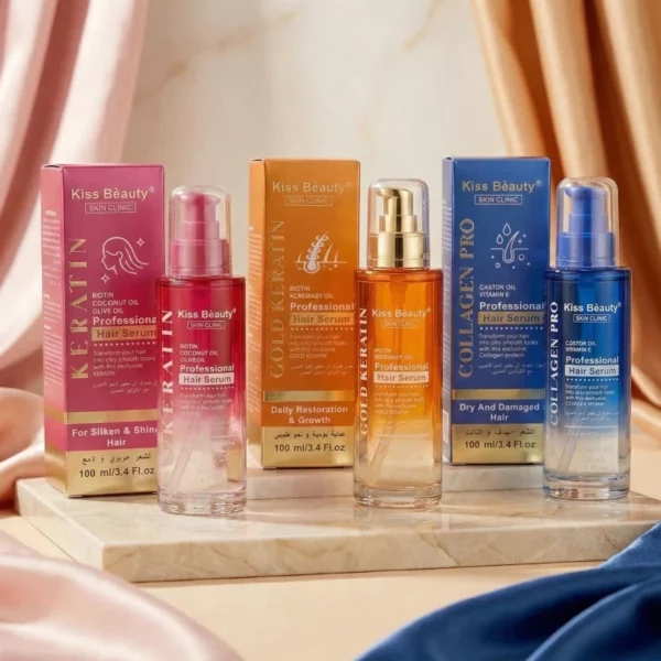 Lot de 6 : Lot mélangé de Sérums Capillaires Professionnels - Kiss Beauty Skin Clinic