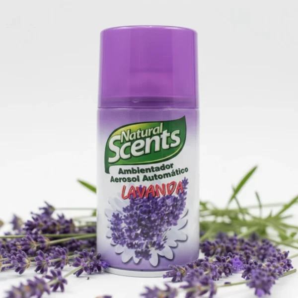 Lot de 6 : Spray d'Ambiance "Lavande" Automatique 260ml – Natural Scents