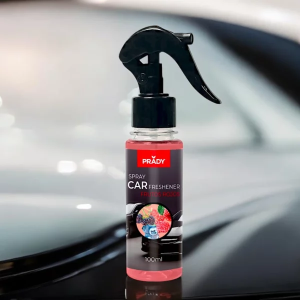 Lot de 24 : Spray d'Ambiance Parfumé Voiture 100ml - FRUITS ROUGES - Prady