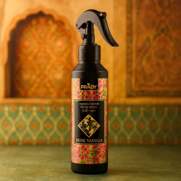 Prady | Spray d'Ambiance Parfum oriental Musc Vanille | 220 ml | x6