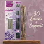 Lot de 12 Blister de 30 encens + Support Lavande