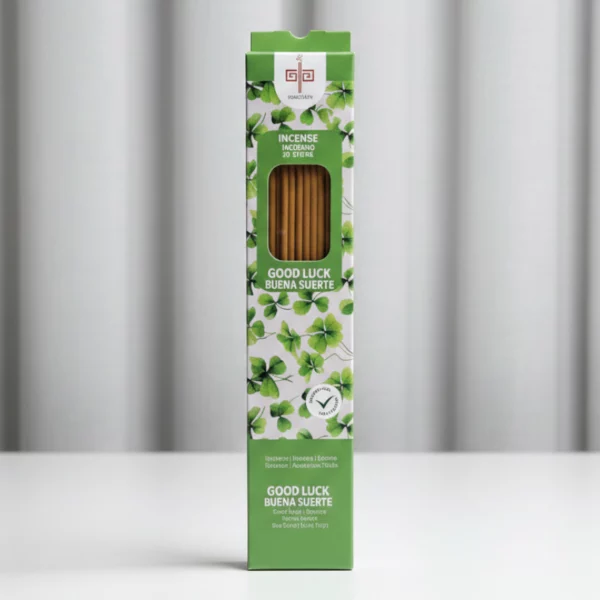 Présentoir de 6 Boîtes de 20 Encens : Sticks d'encens GARANTI SANS BENZÈNE - "chance et la prospérité"