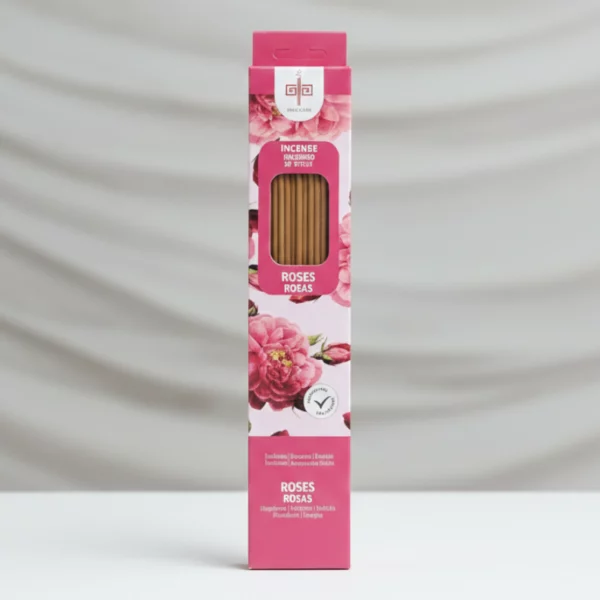 Présentoir de 6 Boîtes de 20 Encens : Sticks d'encens GARANTI SANS BENZÈNE - "Rose"