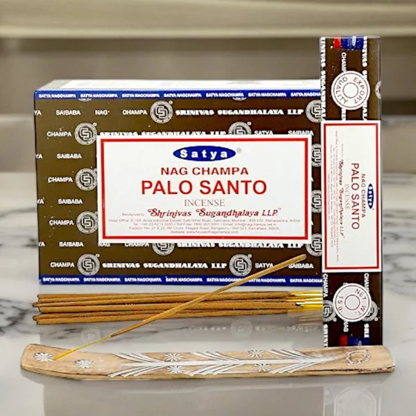 Carton de 12 Paquets de 12 Encens NAG CHAMPA & PALO SANTO - Satya