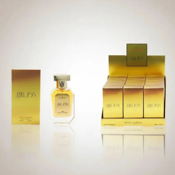 Présentoir  de 12 Eau de Parfum Générique Homme Billion 30ml - Reyes Queens