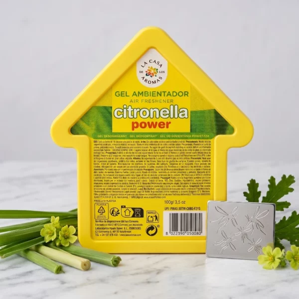 Carton de 12 : Gel d'Ambiance Fraîcheur CITRONNELLE - La CASA De Los AROMAS